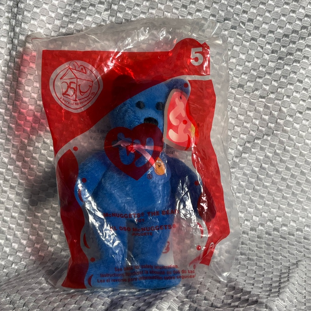 Ty Teenie Beanie | McNuggets the Bear | McDonalds 25TH ANNIVERSARY | (2004)